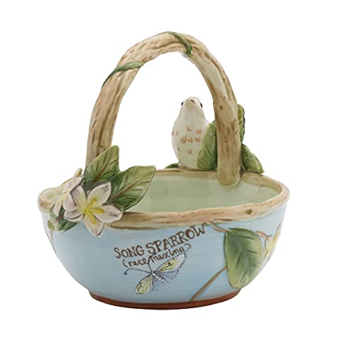 Fitz-and-Floyd-Toulouse-Basket-Bowl-55-Inch-Multicolor Fitz and Floyd Toulouse Basket Bowl 55 Inch Multicolor