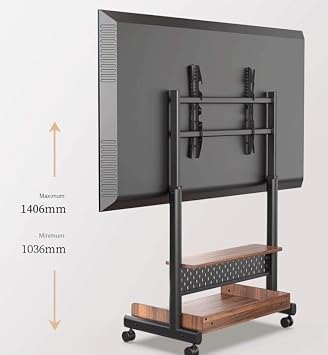 tv stand tv stand tv stand rolling tv stand for 40-85 inch TV,tv stand with wheels,tall mobile universal TV stand with shelf,height adjustable tv stand TV stand A
