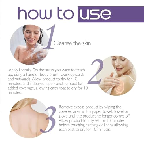 All Over Complexion Perfector With Extra Large Body Makeup Brush,Tattoo Cover Up Cream, Body Full Coverage Perfector Waterproof No Transfer, Long-Lasting Sweat-Proof Concealer For Women - Image 6