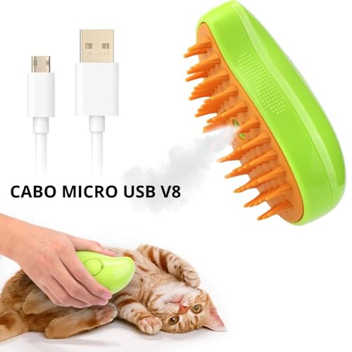 Escova Elétrica A Vapor Para Animais De Estimação 3 Em 1 Fim Dos Pelos Pela Casa Remoção de Pelos E