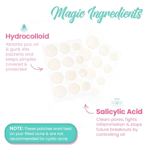 Image of Urban Yog Pimple Patches - 12 Dots | Hydrocolloid and Salicylic Acid Patches in 3 Sizes | Absorbs Oil & Prevents Scarring | Acne Patches for Face | Clear Skin Pimple Patch | All Skin Types