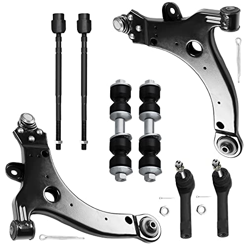 SCITOO 8pcs Front Suspension Kit Lower Control Arm Ball Joints Sway Bars Tie Rods fit 2000-2011 for Chevy Impala Monte Carlo Venture 1997-2005 for Buick Century Lacrosse Regal for Pontiac Grand Prix by SCITOO - Used condition - US$62.92