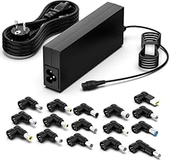 shefor 90W Alimentatore Universale Notebook Caricatore PC Portatile Compatibile con HP Asus Lenovo Dell Acer Samsung Sony Fujitsu Gateway Notebook Ultrabook Chromebook 16 Connettori