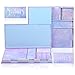 2 PCS Self-Stick Notes Box Sets, Super Sticky Notes con 4 dimensioni, Sakura Cat Pattern Memo Note per promemoria, studio, ufficio, scuola e casa