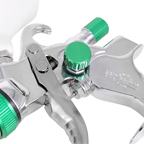 Paint Sprayer Hvlp Spray Gun Set,Automotive Paint Gun With 3 Nozzles 1.4/1.7/2.0Mm 600Cc Cup Paint Spray Gun,Air Paint Sprayer Gun For Car Primer,Furniture Surface Spraying,Wall Painting #TOP5