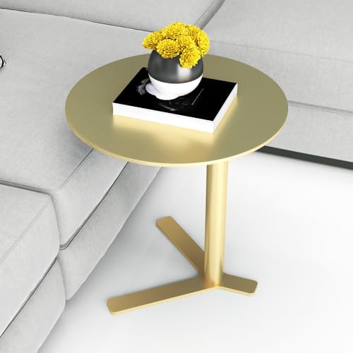 C Shaped Side Table End Coffee Tables, Unique Aesthetics Minimalist