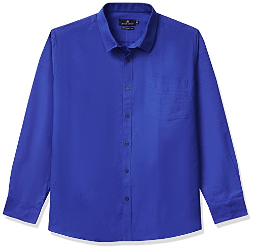 Image of Amazon Brand - Arthur Harvey Men's Regular Shirt (AH01-GTZ-DOB-C100 Royal Blue1 39)
