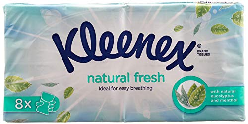 Preisvergleich Produktbild Kleenex Balsam plus Menthol Taschentücher, 8 Packungen