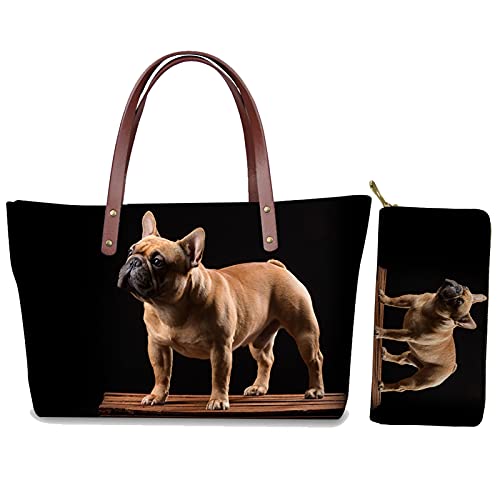 Sac à main et portefeuille fourre-tout grand format pour fille et femme