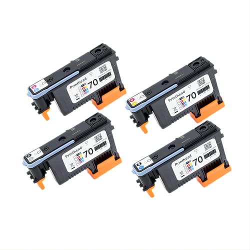 4 Pack HP 70 Printhead Replacement Kit for HP Designjet Z6200 Z6600 Z6800,Printer Replacement Part, Replaceable Print Head