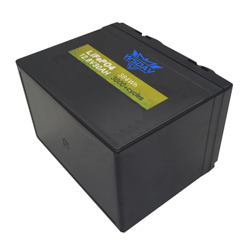 Batteria al Litio Ferro fosfato da 12,8 V, Batteria di accumulo di energia da 12,8 V, batterie di Ricambio da 30 Ah per Motore da 0 a 400 W