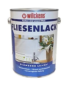 Wilckens 2,5 L Fliesenlack Weiß Glänzend