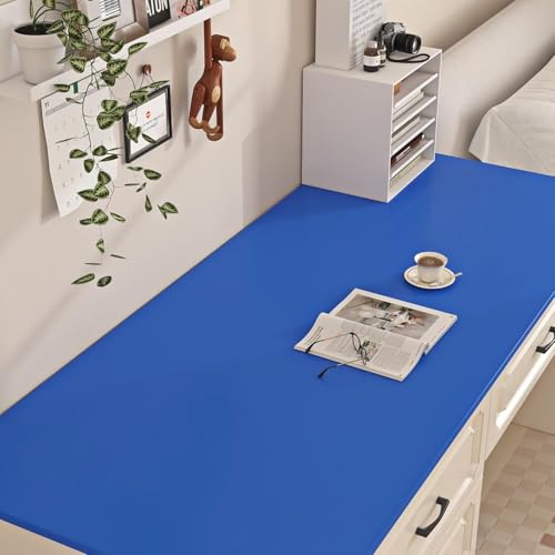 Image of HOME13 Royal Blue Contact Paper Matte Self-Adhesive Paper for Decorating Wall Table Wall, Door and Furniture (24inches By 48inches, Royal Blue Matte Wallpaper)
