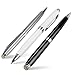BoxWave Stylus Pen Compatible with Control4 T4 in-Wall PoE (8 in) - EverTouch Meritus Capacitive Styra, Capacitive Stylus with Rollerball Pen - Jet Black