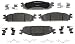 ACDelco 14D1508CH Advantage Ceramic Front Disc Brake Pad Set