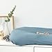 Pea Pod Baby Lounger Cover Muslin Cotton Slipcover Compatible with Snuggle Me Lounger - Soft Breathable Infant Lounger Covers Only for Newborn Baby Nest Lounger Sheets for Cozy Nap 0-12 Months，Blue