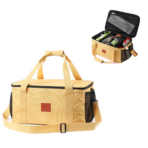 Camping Cookware Storage Bag, Camping Cooking Utensils Organizer, Camping Storage Handbag, Barbecue Tool Storage Bag, Cookware Utensils Kit Travel Hanging Bag Outdoor Equipment Carry Bag