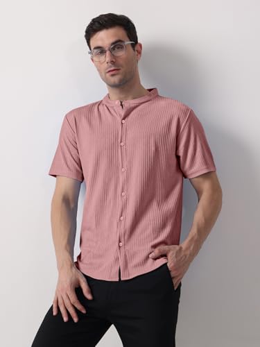 Image of GRECIILOOKS Men's Polycotton Regular Fit Casual Shirt | Stylish | Printed | Solid | Short Sleeve | Trendy (Available in Plus Size)