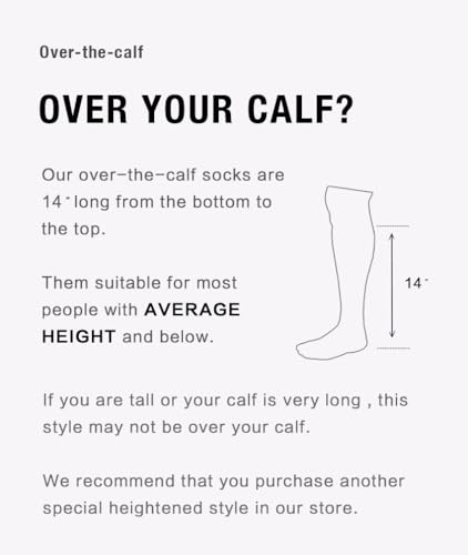 L.Martin Men Women Classic Long Over the Calf Dress Socks – 100% X 3 Pima Cotton2