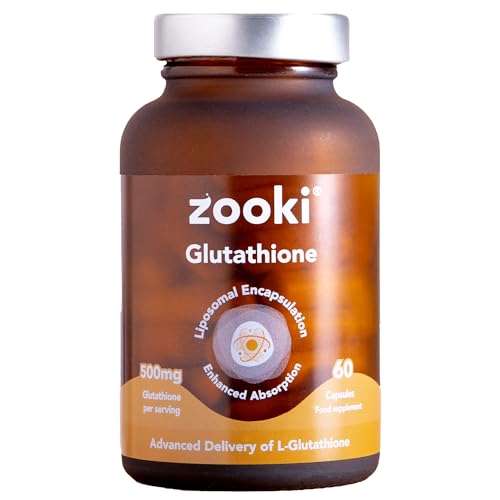 Zooki 500mg Liposomal Glutathione Capsules | 4X Higher Absorption |