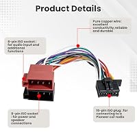 RUIZHI Autoradio ISO Kabelbaum 16-Pin + DIN Antennenadapter – Ansicht 6