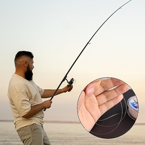 Foto von 200 Meter Angelschnur, 0,4 mm Nylon-Angeldraht, Monofilament, klare Nylon-Angelschnur, unsichtbare Perlenfäden zum Aufhängen von Ornamenten, Schmuckherstellung, Basteln