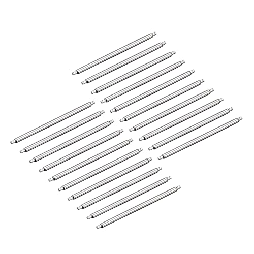 uxcell 20pcs Watch Band Pin 24mm Stainless Steel 1.2mm Dia
