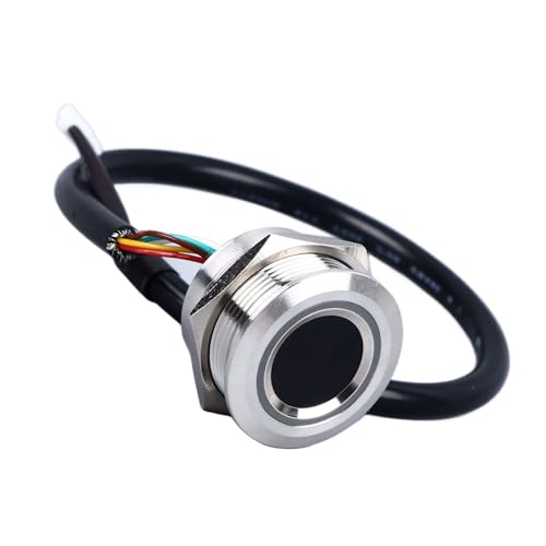 Beufee Módulo circular de impressão digital, interface TTL, módulo capacitivo de identificação de im