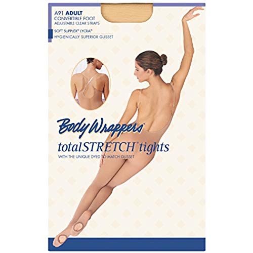 Body Wrappers A91 totalSTRETCH Soft Supplex/Lycra Body Tights (SMALL/MEDIUM, JAZZY TAN)