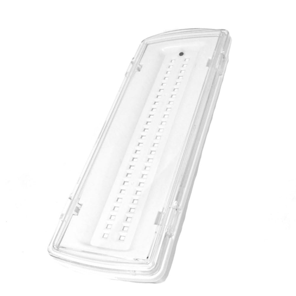 GC GLOBALCOMMERCE Lampada di Emergenza da Parete per Casa con 50 LED, Accensione Automatica e Batteria con Luce Bianca 4 Watt