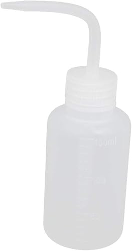 IIVVERR Botella de plástico cilíndrico de limpieza de lavado cilíndrico de 5.1 fl oz (5.1 fl oz Doblado Punta Plástico Cilíndrico Lavado Limpieza