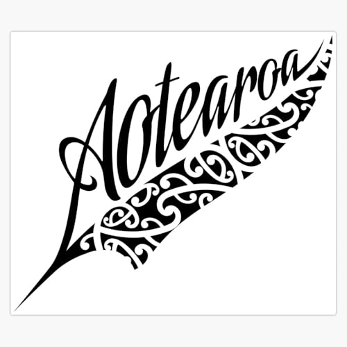 New Zealand Silver Fern Kiwi Rugby Tribal Vinyl Decal 5