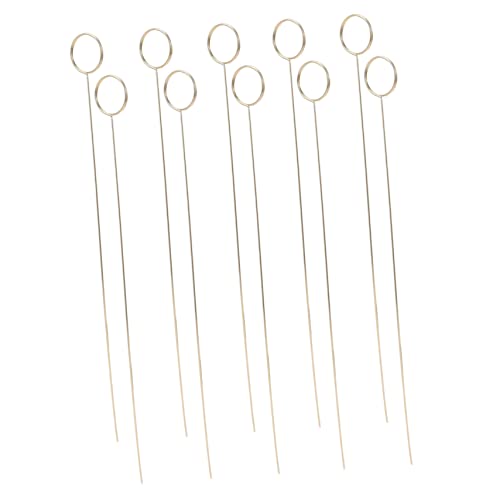 ARTIBETTER 60Pcs Iron Wire Round Place Card Holders for Centerpieces Elegant Photo Clips for Weddings Table Displays and Floral Arrangements