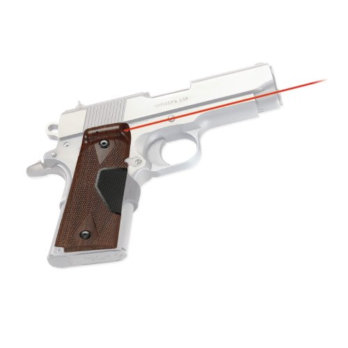 Crimson Trace 1911 Officer's/Defender/Compact Lasergrip (Walnut) - Crimson Trace