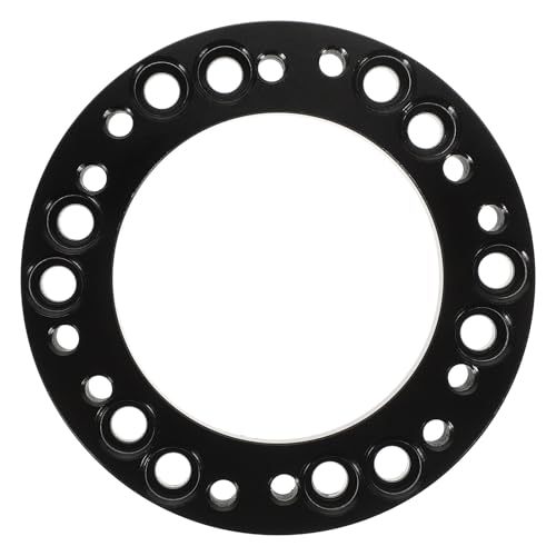 VINTORKY アルミ合製ステアリングホイールハブアダプター 拡張スペーサー 車用方向盤延長パッド 性向上と簡単取り付け