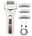 Electric Foot File for Hard Skin - Callus Remover Grinder for Feet with Led Display for Removing Hard, Dead Skin - Foot Scraper Scrubber, Pedicure Sets for Feet - Includes 3 Roller Heads