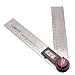 Calculated Industries 7455 AccuMASTER Digital Protractor Angle Finder Ruler for Crown, Trim, Woodworking | 7 Inch Stainless Steel Blade | Hold and Zero Function | Includes Battery, Protective Case