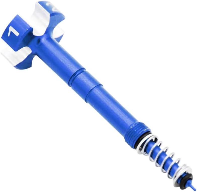 CNC Adjustable Air Fuel Mixture Screw for Motorcycle Carburetor Universal Fit ATV Compatible with Various Models(Blue)
