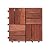 CLOVERHOLM Hardwood Interlocking Patio Deck Tiles (Pack of 10 12" x 12") Floor Tile, Wood Flooring, Interlocking Floor Mats (12x12 Inch, Walnut, 10)