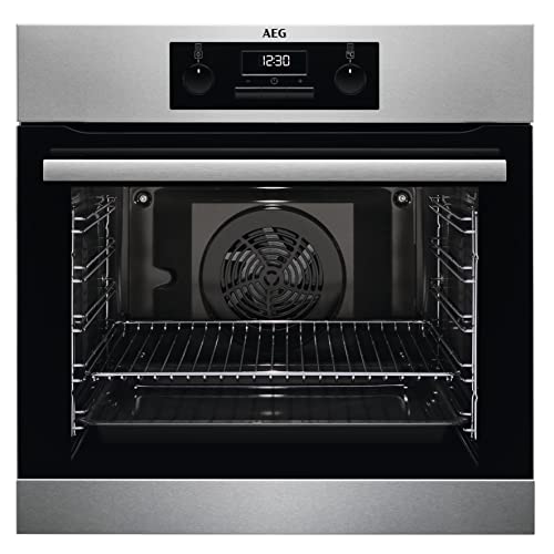 AEG Built-In Electric Oven, 60 cm, Stainless Steel, BEB331010M,Made in Germany,1 Year Warranty