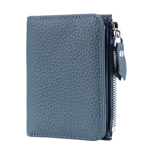 Women's Wallet, Short Wallet, Pocket Wallet for Dating, Lady Street, Blue