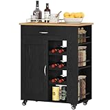 【Stabile und Zuverlässige Konstruktion】Die Multifunktionaler Aufbewahrungswagen aus Spanplatte und Stahlrahmen macht diesen Wagen robust und gleichzeitig leicht, mit hoher Tragfähigkeit. Er trägt ein Gesamtgewicht von bis zu 75 kg und bietet damit eine verlässlichere Unterstützung als typische Kunststoffalternativen. Bois certifié FSC