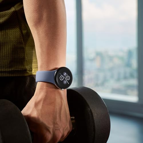 Maledan Compatible with Google Pixel Watch 3 45mm Band/Google Pixel Watch 2 3 1 41mm Band for Women Men, 6 Pack Soft Silicone Waterproof Sport Wristbands Replacement Straps for Pixel Watch Accessories
