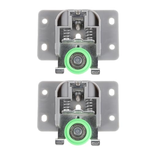 MUCKLILY Rodillo para Puerta Corrediza de Armario 2 Piezas Ruedas Rodamiento Silencioso y Resistente Sistema de Herrajes para Puertas de Granero Deslizantes