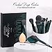 DUcare Makeup Gift Set 19 Pcs,17pcs Brushes Brush 1pc Cleaning Mat and 1pc Makeup Sponge Professional Face Powder Eye Shadow Powder Liquid Brushes