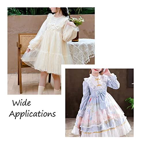 Pandahall 21.8 Yards Satin Organza Lace Edge Trim 2-Layer Gathered Ruffle Chiffon Ribbon 1-5/8 Inch White Pleated Edging Trimmings Fabric For Cloth Sewing Embroidered Applique Wedding Party Decor #TOP4