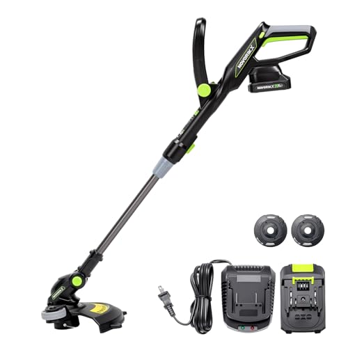 NovorikX 20V String Trimmer Cordless, 12 Inch Battery