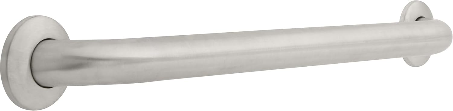 Franklin Brass (1-Pack) 24' Shower Grab Bar ADA Compliant Stainless Steel 450 lb Capacity Bathroom Safety Handle for Shower, Bathtub | Wall Mounted Balance Assist, Handicap Grip 5624