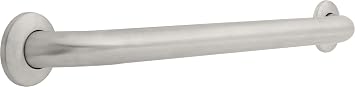 Franklin Brass (1-Pack) 24' Shower Grab Bar ADA Compliant Stainless Steel 450 lb Capacity Bathroom Safety Handle for Shower, Bathtub | Wall Mounted Balance Assist, Handicap Grip 5624