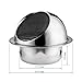 8 Inch Exhaust Vent, Hon&Guan 8 Wall Vent Round Vent Cover Stainless Steel Soffit Vent Dryer Vent Cover for HVAC System.